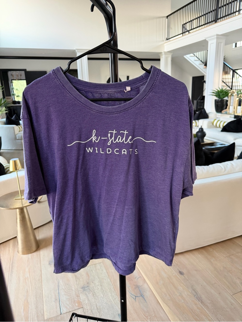 Purple K-State Wildcats Short Sleeve Tee